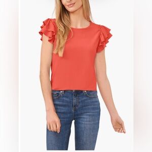 🛍️NWT CeCe Orange XXL Top